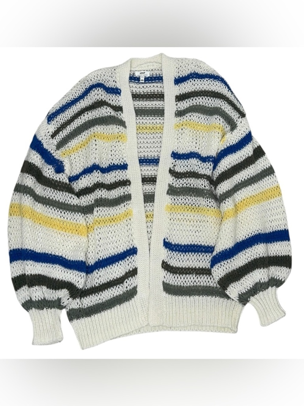 Aerie Loose Fit Striped Open Cardigan lightweight flawless Size Small - Picture 1 of 6